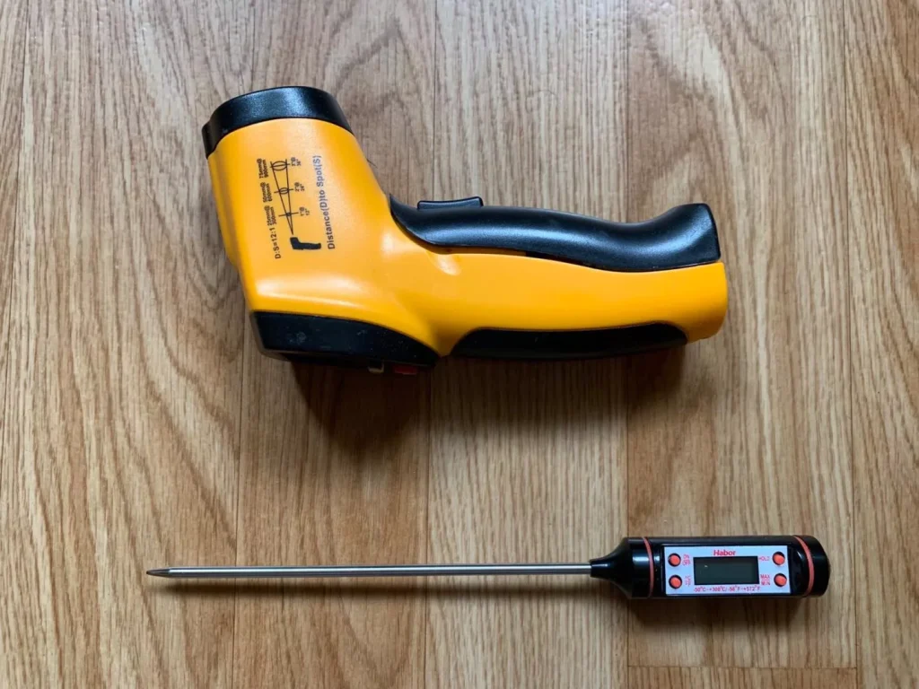 Infrarot Thermometer und Küchenthermometer