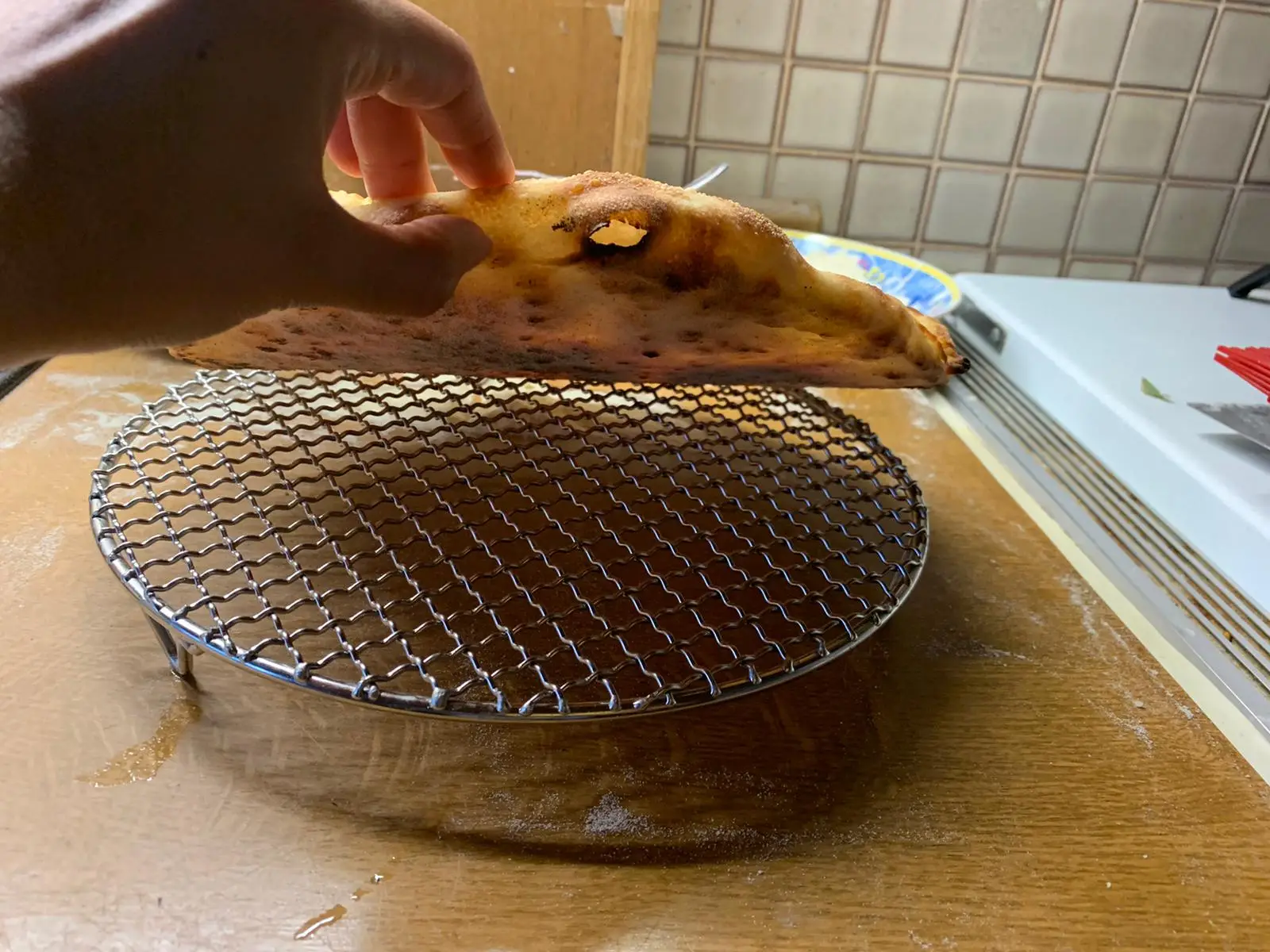Boden der Neapolitanischen Pizza Haushaltsofen