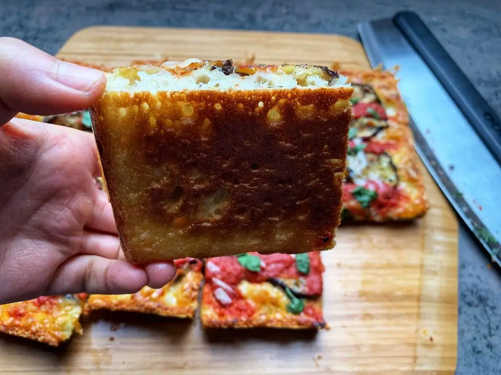 Detroit Style Pizza - Bottom