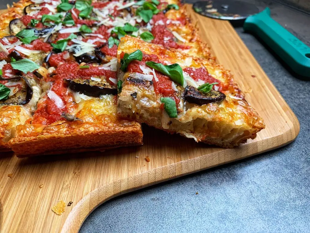 Detroit Style Pizza - Close up