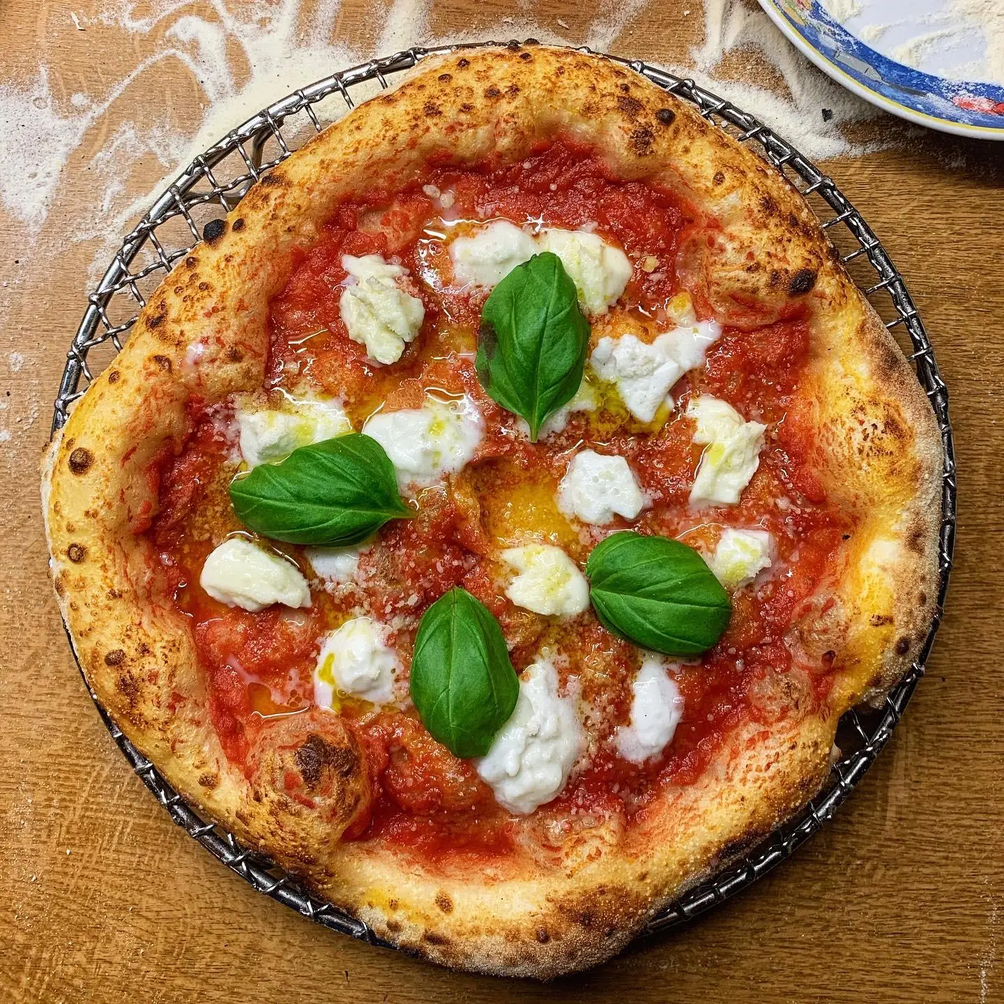 Neapolitan Pizza from above