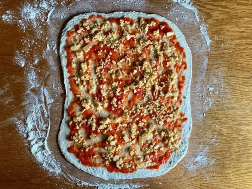 Pizzaschnecken Zubereitung Schritt 3