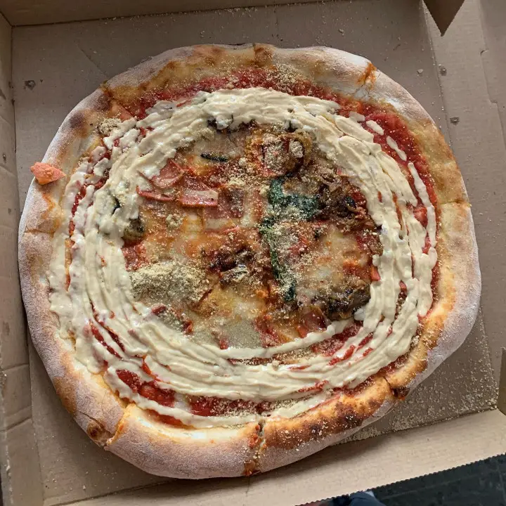 Doctor Drooly Pizza München von oben