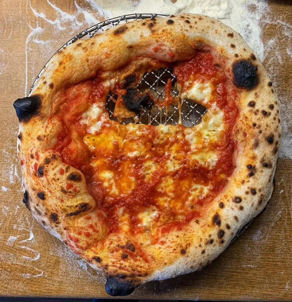 Hole in the pizza