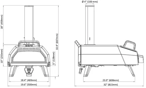 Ooni Karu 16 Pizza Oven Dimensions