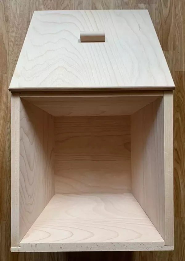 Wooden dough storage box