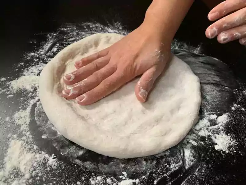Pizza Dough Kneading Home Graphic