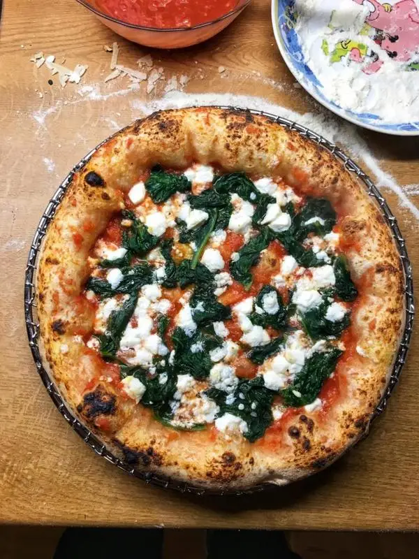 Pizza Spinach with feta